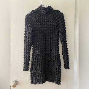 Bubble Long Sleeve dress with back cut out